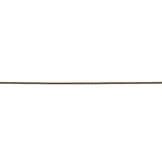 Dark brass round metal link chain by metre - width 1.2 mm