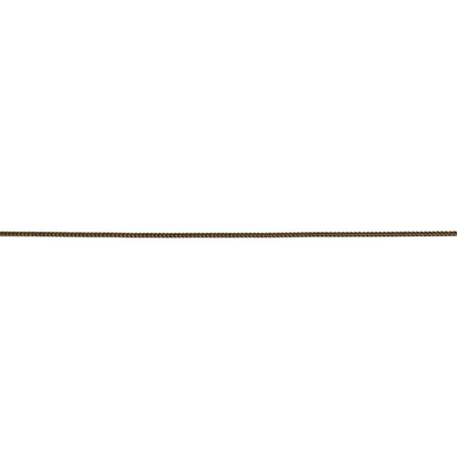 Dark brass round metal link chain by metre - width 1.2 mm