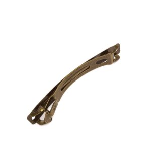 Brass metal barrette hair clip - length 83 mm