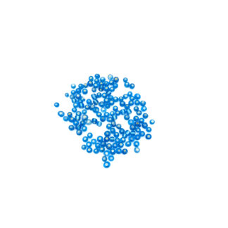 Silvery blue seed beads - size 3 mm - weight 20 g