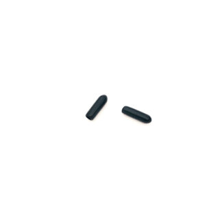 Headband black rubber protector end caps - size 3.5 x 15 mm - 10 pieces
