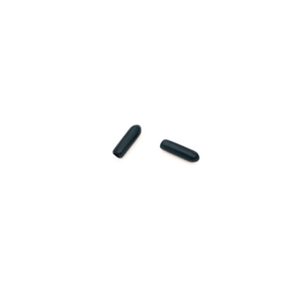 Headband black rubber protector end caps - size 3.5 x 15 mm - 10 pieces