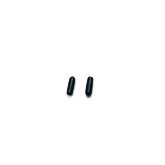 Headband black rubber protector end caps - size 5 x 15 mm - 10 pieces