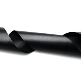 Black satin ribbon by metre - width 70 mm