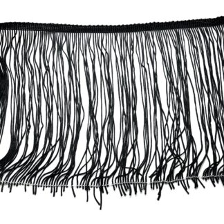 Black fringe by metre - width 190 mm