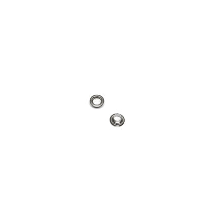 Round silvery metal grommet - diametre 6.5 mm - weight 5 g