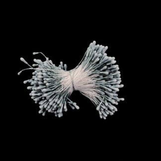 Frosted greyish light blue flower stamens - length 60 mm