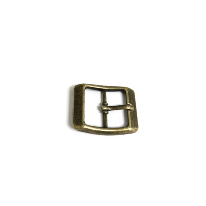 Brass metal square buckle by piece - size 25 x 30 mm