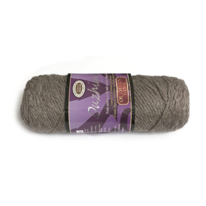 Antibacterial greyish brown nano alpaca yarn - diametre 2.5 mm - weight 100 g