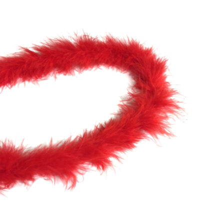 Red feather cord - diametre 50 mm - length 2 metres
