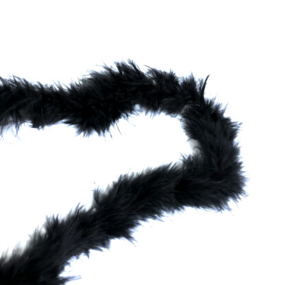 Black feather cord - width 50 mm - length 2 мetres