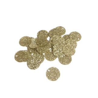 Glittery round golden sequins - diametre 10 mm - weight 5 g