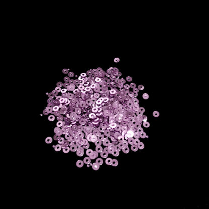 Round bluish light pink sequins - diametre 3 mm - weight 5 g
