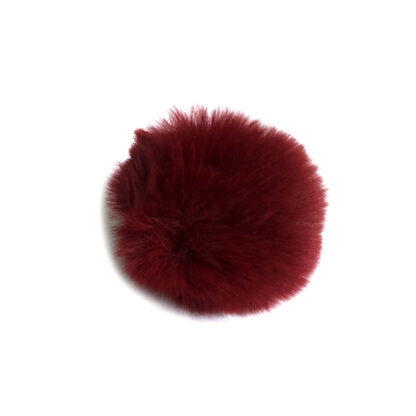 Brownish red fur ball - size 80 mm