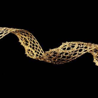 Golden lace trim by metre - width 22 mm