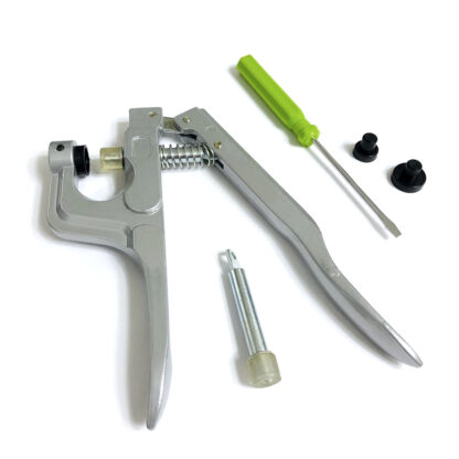 Plastic snap button pliers