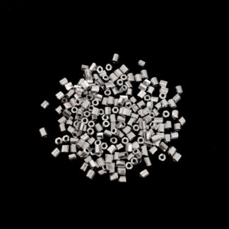 Silvery seed beads - size 2.5 x 3 mm - weight 50 g