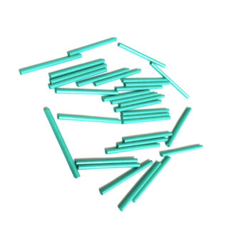 Greyish light green bugle beads - size 2.3 x 30 mm - weight 45 g