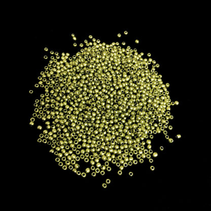 Yellowish green seed beads - size 2 mm - weight 47 g
