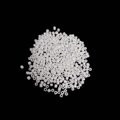 Pearly white cube seed beads - size 2.5 mm - weight 50 g