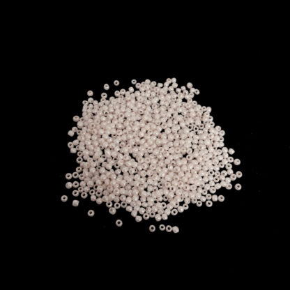 Round pinkish cream seed beads - size 2 mm - weight 50 g