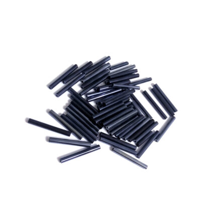 Dark greyish blue bugle beads - size 2 x 18 mm - weight 46 g