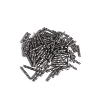 Dark silvery grey bugle beads - size 2 x 13 mm - weight 42 g