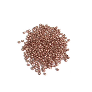 Round copper red seed beads - size 2.3 mm - weight 44 g