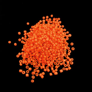 Orange round seed beads - size 2 mm - weight 44 g