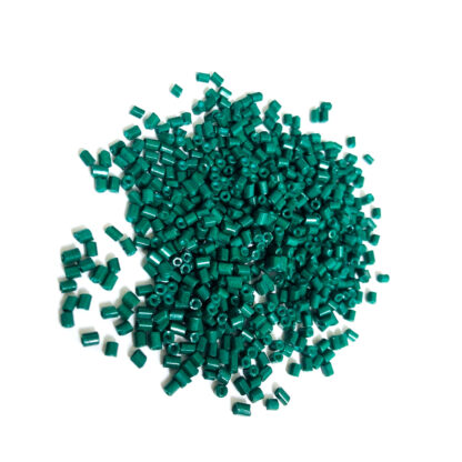 Bluish dark green seed beads - size 2.5 mm - weight 41 g