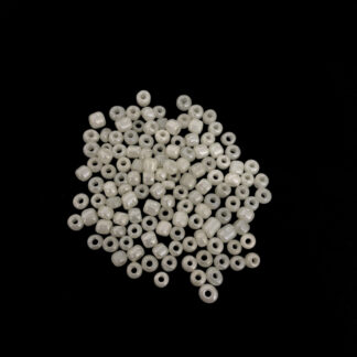 Round cream yellow seed beads - size 4 mm - weight 45 g