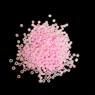 Light pink round seed beads - size 2.5 mm - weight 40 g