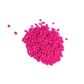 Round pink seed beads - size 2.5 mm - weight 42 g
