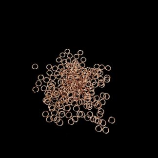 Copper-coloured metal jump rings - diametre 3 mm - weight 10 g
