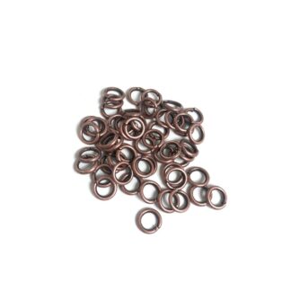 Bronze metal jump rings - diametre 7 mm - weight 10 g