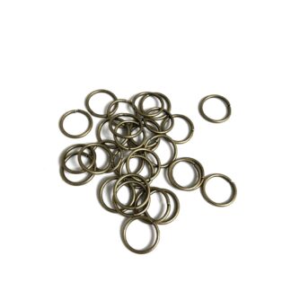 Brass metal jump rings - diametre 11 mm - 30 pieces