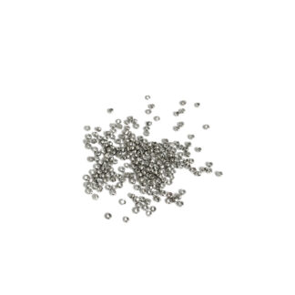 Silvery round metal crimp beads - diametre 1.5 mm - weight 3 g