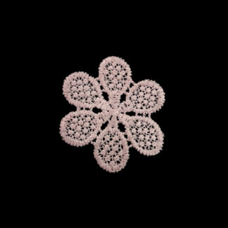Light pink lace flower - diametre 52 mm