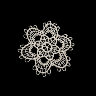 Cream white lace flower - diametre 55 mm