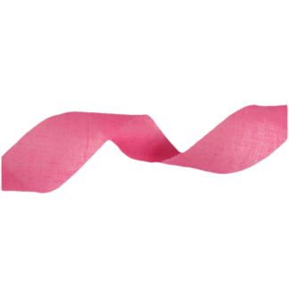 Pink cotton ribbon by metre - width 28 mm