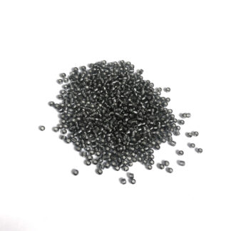 Dark silvery grey seed beads - size 2 mm - weight 49 g