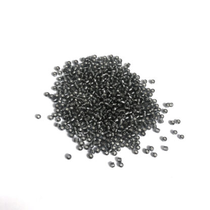 Dark silvery grey seed beads - size 2 mm - weight 49 g