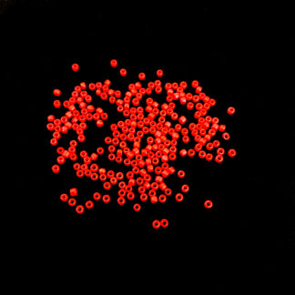 Pink orange round seed beads - size 2 mm - weight 44 g