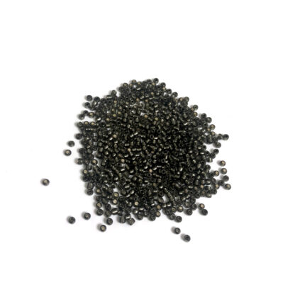 Silvery black seed beads - size 2.2 mm - weight 39 g
