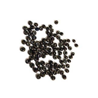 Shiny dark brown seed beads - size 4 mm - weight 50 g
