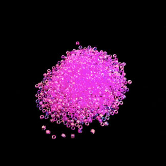 Iridescent bluish light pink round seed beads - size 2 mm - weight 49 g