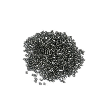 Dark silvery grey seed beads - size 2 mm - weight 47 g