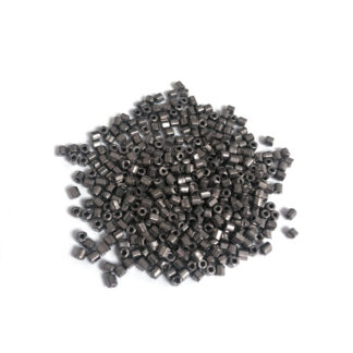 Dark silvery grey seed beads - size 2.8 mm - weight 48 g