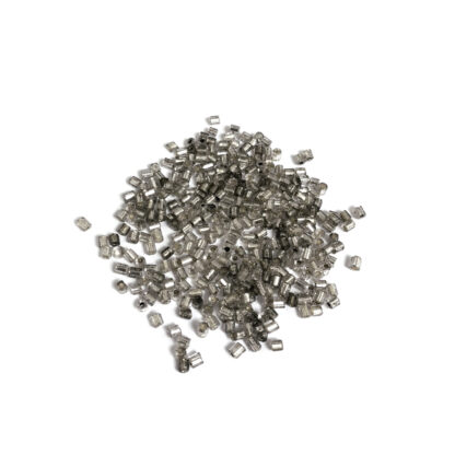 Silvery grey seed beads - size 2.2 x 3 mm - weight 46 g