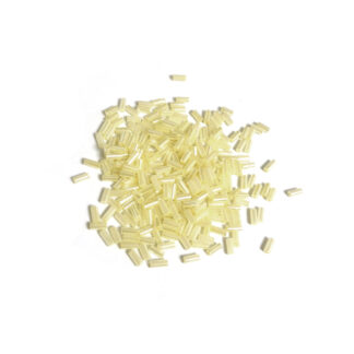 Yellow bugle seed beads - size 2.2 x 4.5 mm - weight 46 g